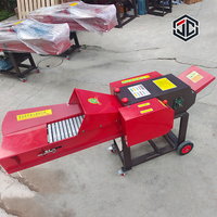 Petite machine à couper le foin diesel pour la transformation de l'herbe et de la paille agricoles, avec une structure compacte et une production fiable de coupes de fourrage.