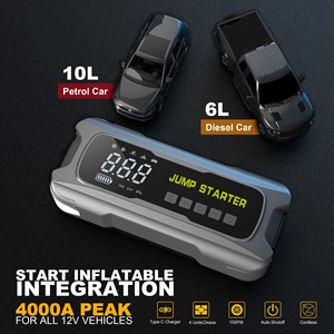 Arrancador <span class=keywords><strong>de</strong></span> Coches Multifunción <span class=keywords><strong>de</strong></span> 12V con Banco <span class=keywords><strong>de</strong></span> Energía, Protección Inteligente, Tipo Clip, Carga Rápida PD65W Tipo C - Product Image 4