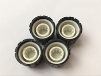 20 件装 15X13.5 毫米塑料控制旋钮电位器旋钮，适用于 6 毫米直径 D 轴吉他音量旋钮 BONENS 型号 15 毫米