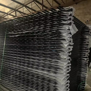 पाउडर लेपित जस्ती स्टील गोपनीयता बाड़ आधुनिक यार्ड बाड़ लगाने की प्रणाली आवासीय के लिए एंटी जंग धातु बाड़ पैनल - Product Image 6