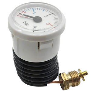 Manómetro de Presión para Calderas Xingtai de 4 Bares, Montado en Pared con Tubo Capilar para Sistemas de Calefacción por Suelo Radiante y Vapor - Product Image 1