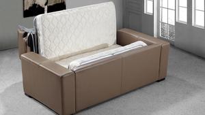 Ghế <span class=keywords><strong>sofa</strong></span> giường gấp hiện đại bằng da có đệm - Product Image 3