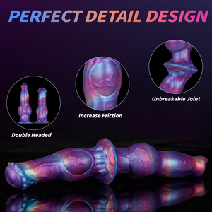 Dildo de Silicona de Doble Cabeza, Juguetes de <span class=keywords><strong>Masaje</strong></span> de Punto G, Estimulador Realista de Doble Función, Tapones Anales, Bolas Anales, Juguetes para Adultos - Product Image 3