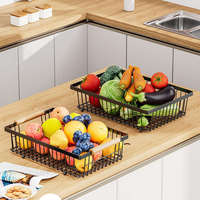 Étagère de cuisine double couche, amovible, non pliable, pour aliments, fruits, collations, légumes, plateau de rangement domestique de type sur pied