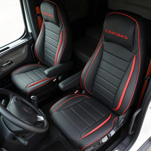 Funda de Asiento de Camión de Cuero PU de Alta Calidad y Diseño de Lujo GANE, Apta para Fundas de Asiento Cascadia Freightliner <span class=keywords><strong>Volvo</strong></span> VNL760/860/730 - Product Image 4