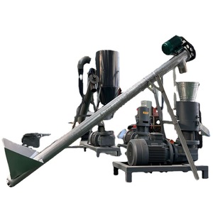 Ensemble complet de moulin à granulés de bois avec moteur 380V, boîte de vitesses et roulements pour la production de combustible biomasse à partir de paille, de sciure de bois - Product Image 1