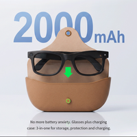 Lunettes Intelligentes OEM avec Caméra 8MP, Traduction en Temps Réel, Enregistrement Photo et Vidéo, Audio WiFi 5.3 et Étui de Recharge 2000mAh
