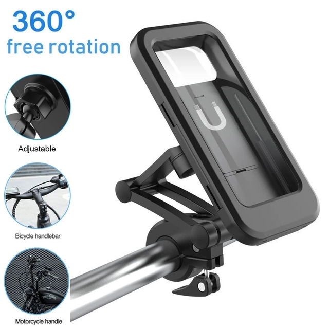 Waterproof Bicycle GPS Holder Universal 360 Swivel Adjustable Motorcycle Cellphone Mount Bike Accessory