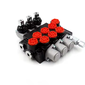 Vanne de commande directionnelle à 3 bobines monobloc manuel P40-G12 250 bar pour pièces de machines de construction personnalisables - Product Image 2