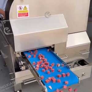 High Speed Motor Semi-Automatic Fresh/Frozen Stew Meat <b>Dicing</b> Machine Beef Sirloin Cubes Cutting 304 Stainless Steel 800KG/H CE - Product Image 2