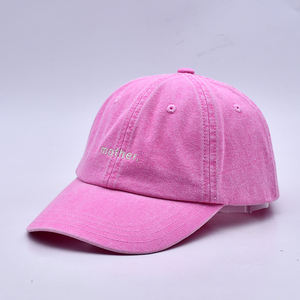 Gorras Personalizadas al por Mayor, Gorras Lisas de Color Rosa para Papá, Gorras Personalizadas con Logotipo Bordado - Product Image 5