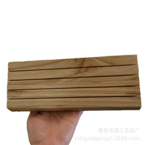 Wooden Playing Card Stand Paulownia Wood Modern Simple Design <b>Game</b> Accessories - Product Image 3