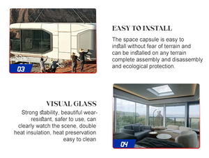 Fabbrica della cina su misura all'aperto di alta qualità materiali compatti spazio portatile capsula House - Product Image 4
