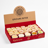 Emballage alimentaire jetable personnalisé en kraft avec logo imprimé, boîte à emporter pour la restauration rapide, boîte à grignotages chauds pour la restauration