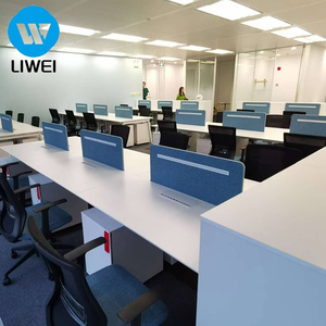 Scrivania da Ufficio Ergonomica Moderna in Legno LIWEI con Archiviazione Modulare per 2-8 Persone, Design <span class=keywords><strong>Open</strong></span> Space per Uso Commerciale - Product Image 4