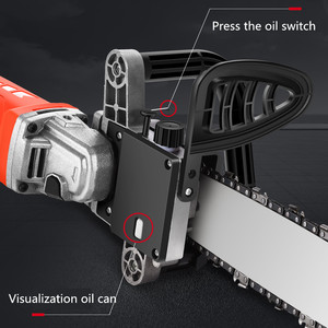 Soporte de sierra de cadena eléctrica de grado industrial Accesorio OEM personalizable para amoladora angular Adaptador de motosierra eléctrica - Product Image 5