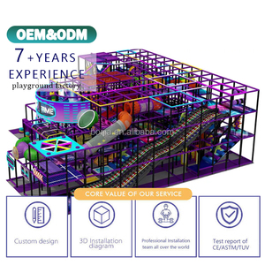 Sân chơi mê cung lớn trung tâm vui chơi trẻ em phiêu lưu mềm, sân chơi trong nhà, xe lửa, khối xây dựng, thiết bị chơi mềm - Product Image 3