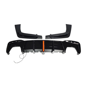 BMW 5 Series G30 Rear Lip Spoiler 2017-2023 PP Material 3-Piece Set With LED Lights - Product Image 4