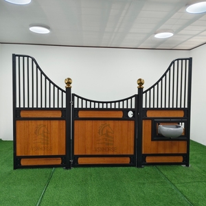 Verkaufen Sie europäische luxuriöse vorgefertigte Pferdes tall mit Bambus füllung mit Dach-Pferdes tall aus verzinktem Stahl im Freien - Product Image 1