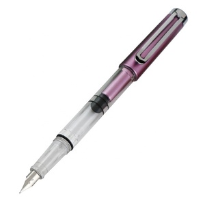 Penne Stilografiche di Alta Qualità con Pennino <span class=keywords><strong>Fine</strong></span> e Sistema di Riempimento a Pistone, <span class=keywords><strong>Penna</strong></span> Trasparente Sottile con Pistone, Senza Confezione Tubolare - Product Image 4