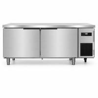Table de préparation commerciale en acier inoxydable avec armoire de stockage pour congélation profonde pour cuisine centrale