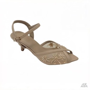 Zapatos de Tacón Ultra Alto con Punta Abierta y Malla Bordada, Elegantes y Sensuales para Mujer, Ideales para Bodas, Fiestas, Eventos y Todas las Ocasiones - Product Image 4