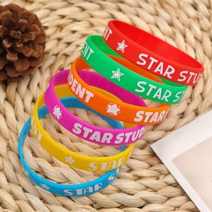 Factory Wholesale Star Student Silicone Wristband School Reward Gift Student Party Inspirational Rubber <b>Bracelet</b> - Product Image 2
