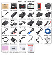Escáner de Diagnóstico Automotriz para Coches y Camiones Launch X431 Pad VII Elite 2025 con Analizador de Motor y Android VSP600