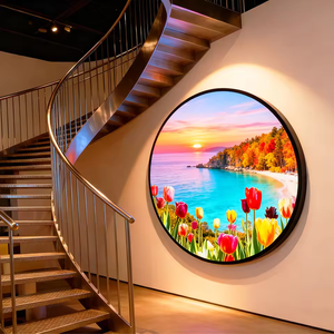 Écran LED circulaire sans soudure haute résolution de 1,5 m P2 pour la publicité en salon professionnel, les centres commerciaux et les affichages intérieurs - Product Image 4