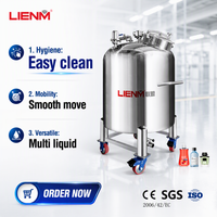 Agitateur personnalisé en acier inoxydable LIENM, capacité 500L, réservoir de stockage de savon liquide et de produits chimiques, réservoir de mélange, multi-tension