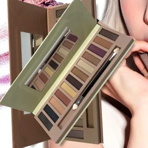 Palette d'ombres à paupières Private Label vente en gros Palette de maquillage personnalisée pailletée
