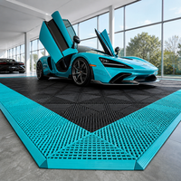 Dalles de terrasse de garage modernes emboîtables écologiques 18 mm, système clic, robustes, antidérapantes, en plastique, étanches