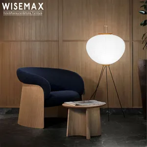 WISEMAX мебель, нордический диван, Одноместный стул для отдыха, мебель для столовой, плюшевая ткань, столовые стулья из массива дерева для кухни