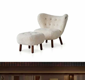 Sillón de ocio de estilo medieval retro francés para sala de estar, sofá individual para balcón, sillón de descanso. - Product Image 4