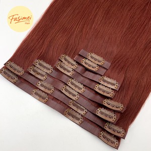 Extensiones <span class=keywords><strong>de</strong></span> Cabello Naturales Invisibles, 100% Cabello Humano Virgen, Se Pueden Usar por Más <span class=keywords><strong>de</strong></span> 1 Año, Color y Longitud Personalizables, Clip sin Costuras - Product Image 4
