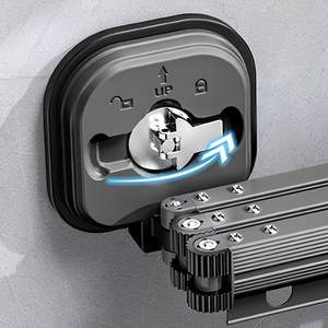 DB 2X 93.2cm support de séchage en aluminium de Type debout cintre pliable porte-vêtements mural moderne pour l'extérieur pour les voyages - Product Image 6