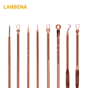 Juego de Agujas para Eliminar Puntos Negros y Acné LANBENA, Color Oro Rosa, Extractor de Acné - Product Image 6