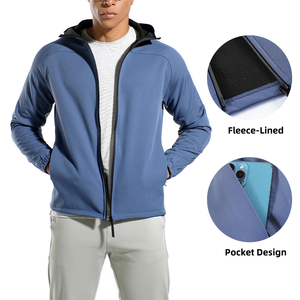 2025 Men's High Quality <strong>Winter</strong> <strong>Jackets</strong> Custom Logo Zipper Hoodie Rain Windbreaker Waterproof Solid Pattern <strong>Running</strong> <strong>Jacket</strong> - Product Image 3
