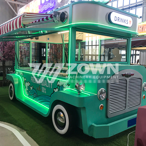 Camión de Comida Móvil Pequeño y Bonito con Diseño de Pez Ondulado, Letras Luminosas y Ventana Transparente para Venta en Exteriores, Cafetería o Bar - Product Image 6