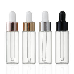 Empty Glass Eye Dropper <b>Bottle</b> With Black Screw Cap Test Sample <b>Perfume</b> Vial - Product Image 5