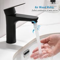 Robinet de douche encastré moderne pour salle de bain, eau froide et chaude, monotrou, à poser sur le plan, en acier inoxydable nickel brossé, mitigeur pour lavabo