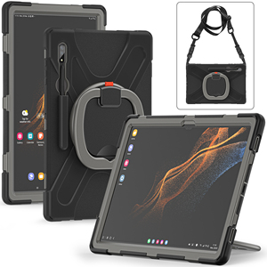 Custodia Protettiva in Silicone Antiurto Rotante a 360 Gradi per <span class=keywords><strong>Samsung</strong></span> Galaxy <span class=keywords><strong>Tab</strong></span> <span class=keywords><strong>S8</strong></span> Ultra 14.6 Pollici X900 X906 - Product Image 3