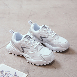 Nuevos Zapatos Deportivos de Mujer <span class=keywords><strong>con</strong></span> Cordones, de Microfibra y Cuero, <span class=keywords><strong>con</strong></span> Plataforma y <span class=keywords><strong>Cuña</strong></span>, Cómodos para Caminar y Correr - Product Image 4