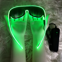 Lunettes lumineuses fluo LED, paire de lunette solaire avec lumière clignotante, nouvelle collection