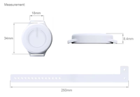 Bracelet KKM W8 Alarme personnelle de panique Bracelet intelligent Bouton SOS d'urgence Anti-perte Localisateur de balise Dispositif de suivi