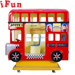 Peralatan hiburan London Bus Swing Car anak-anak hiburan Naik mesin permainan