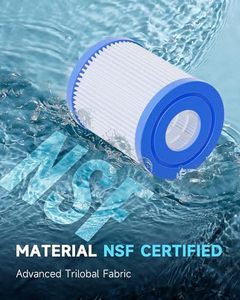 Filtre manuel pour <span class=keywords><strong>piscine</strong></span> <span class=keywords><strong>hors</strong></span> <span class=keywords><strong>sol</strong></span> Bestway, type I, 3,5" x 3,1", 330 gallons, type de cartouche I, lot de 2, usage domestique, type I, 58093/58511/58381 - Product Image 6