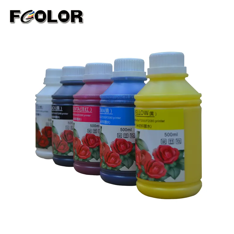 Fcolor Venta caliente fábrica textil directa agua borrable tinta marcador plumas 2 litreartistri p5910 digital de pigmento de impresión de