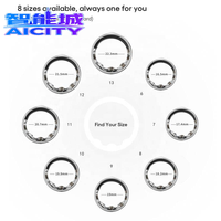 Anillo Inteligente de Cerámica Sheng Qiong para Hombre con Monitorización de Oxígeno en Sangre, Frecuencia Cardíaca y Sueño, Control por Aplicación, Wi-Fi, Resistente al Agua IPX-8