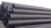 Tuyau ondulé en PEHD/PE renforcé d'acier Jiubei DN110~DN1600 pour utilisation souterraine